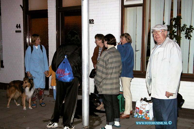 99082208.jpg - WFA :Leerdam:22-08-1999:bewonners van de geevacuweerde huizen staan machteloos met enkel spullen buiten te wachten wat er gaat gebeureneengrote brand die om even voor 3uur  bij de glasfabriek van leerdam in het gedeelte waar ze verpakingmatriaal maken en opslaan en waar de ovens aan grensen de schade loop in de miljoenen 200 honderd bewooners moetsetn in alle haast hun woning verlaten en werden op gevangen in huis ter leede in leerdam waar de gemeente voor iedereen een ander onder dak probeerd te verlenen zo'n 125 brandweer mensen bestreden de brand .ook werdt het regionaal rampen team in werking gesteld waar bij de ggd met nood tenten uitrukte om mensen in op te vangen.Deze digitale foto blijft eigendom van FOTOPERSBURO BUSINK. Wij hanteren de voorwaarden van het N.V.F. en N.V.J. Gebruik van deze foto impliceert dat u bekend bent  en akkoord gaat met deze voorwaarden bij publicatie.EB/ETIENNE BUSINK